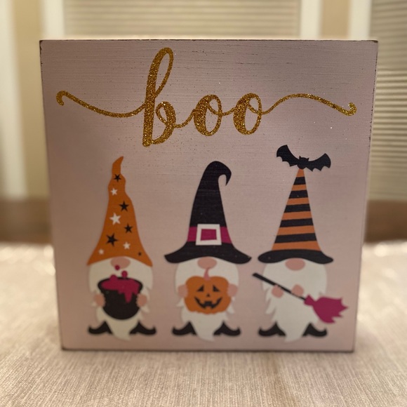 Halloween Gnome Sign, Halloween Witch Gnome Wood Sign, Halloween Gnome Decor - Picture 3 of 16